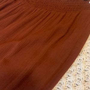 Burnt Orange Wide Leg Pants